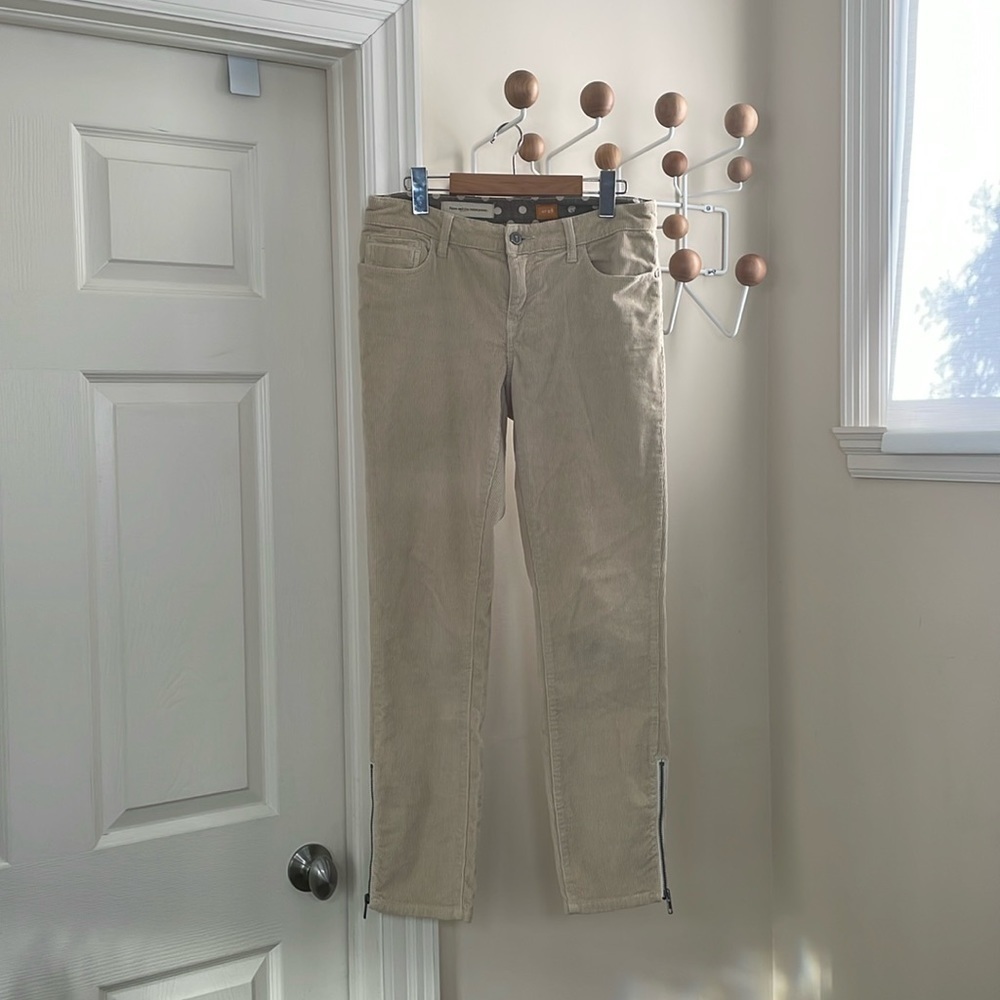 Anthropologie - Corduroy Straight Legged Pants Khkaki - 28